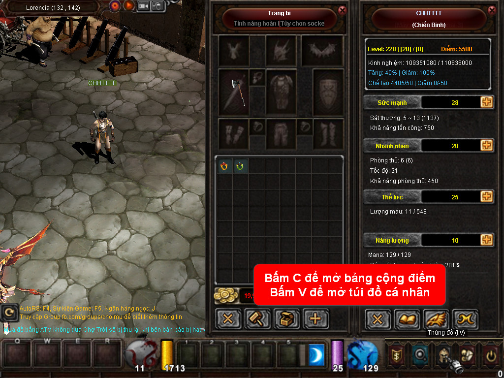 Chức năng chính của Game MU Bá Long Chức năng chính của Game MU Bá Long